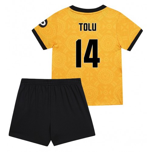 Wolves Tolu Arokodare #14 Replik Heimtrikot Kinder 2025-26 Kurzarm (+ Kurze Hosen)